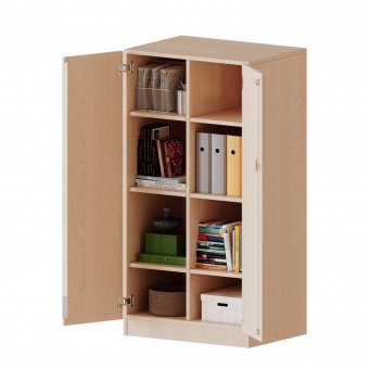 ErgoTray Schrank, 2reihig, 3,5 OH, zweitürig, B/H/T 70,3x136x50cm 